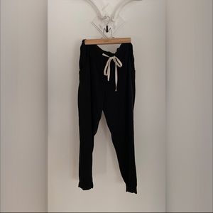 Wilfred 100% silk tie front pants